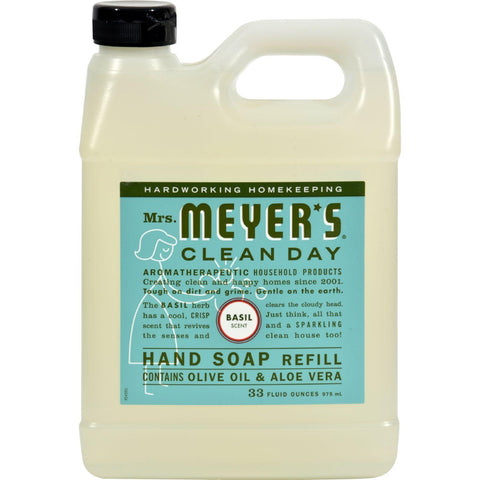 Mrs. Meyer's Liquid Hand Soap Refill - Basil - 33 Lf Oz