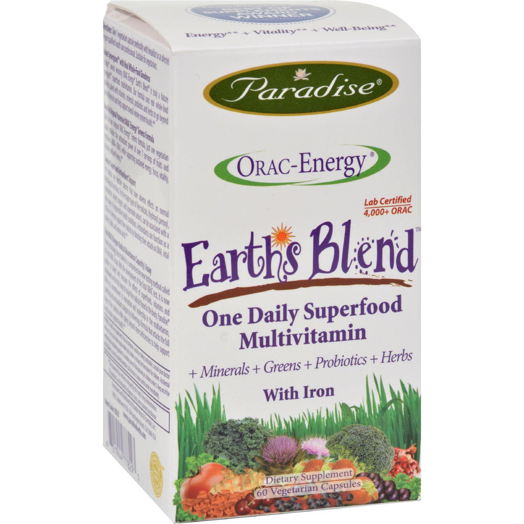 Paradise Herbs Orac-energy Multi With Iron - 60 Vcaps