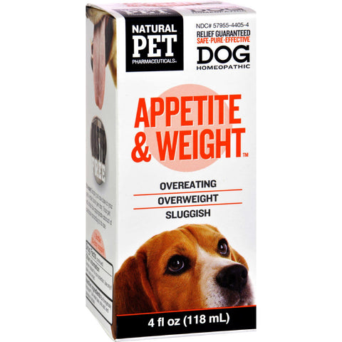 King Bio Homeopathic Natural Pet Dog - Appetite And Weight - 4 Oz