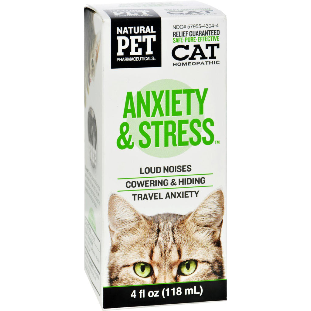 King Bio Homeopathic Natural Pet Cat - Anxiety And Stress - 4 Oz