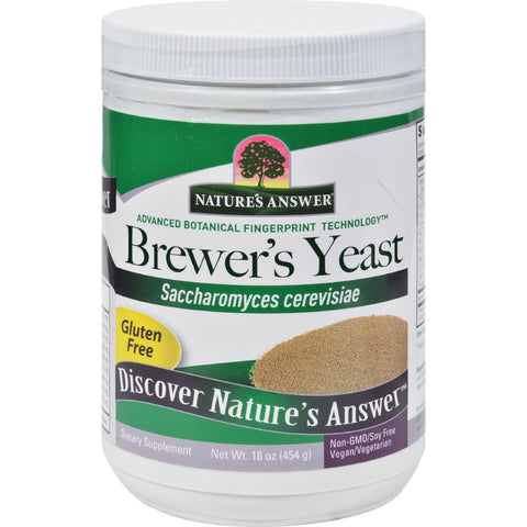 Nature's Answer Brewers Yeast - Gluten Free - 16 Oz