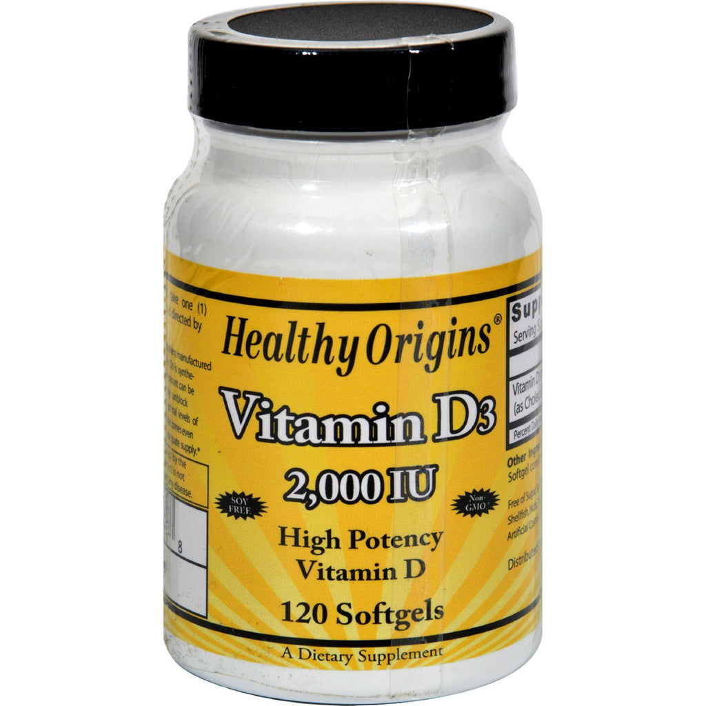 Healthy Origins Vitamin D3 - 2000 Iu - 120 Softgels
