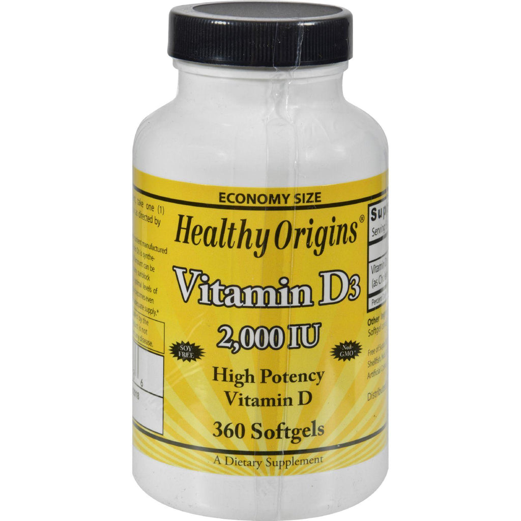 Healthy Origins Vitamin D3 - 2000 Iu - 360 Softgels