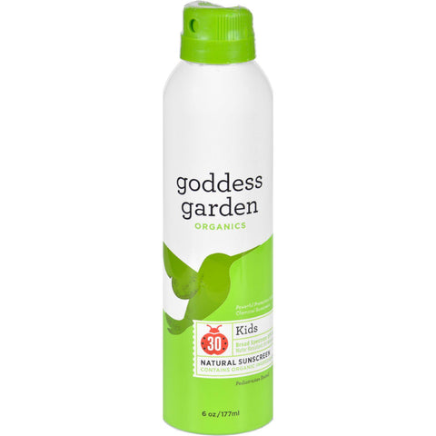 Goddess Garden Organic Sunscreen - Sunny Kids Natural Spf 30 Continuous Spray - 6 Oz
