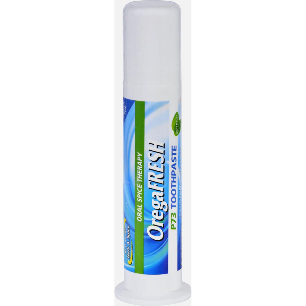 North American Herb And Spice Toothpaste - Oregafresh - P73 - 3.4 Oz