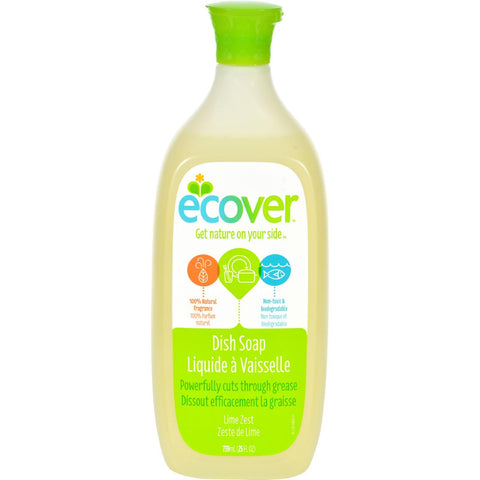 Ecover Liquid Dish Soap - Lime Zest - 25 Oz - Case Of 6