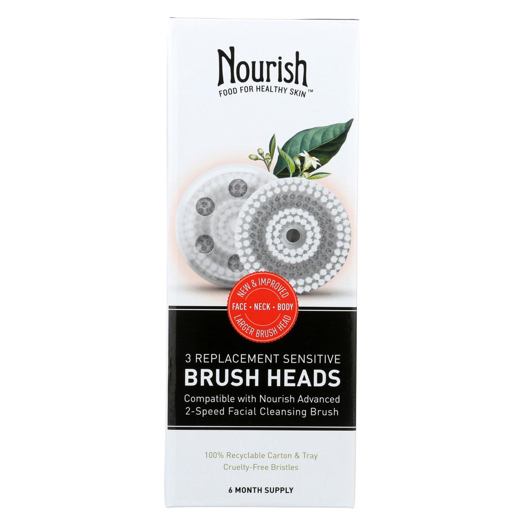 Nourish Replacement Brush Heads - 3 Count