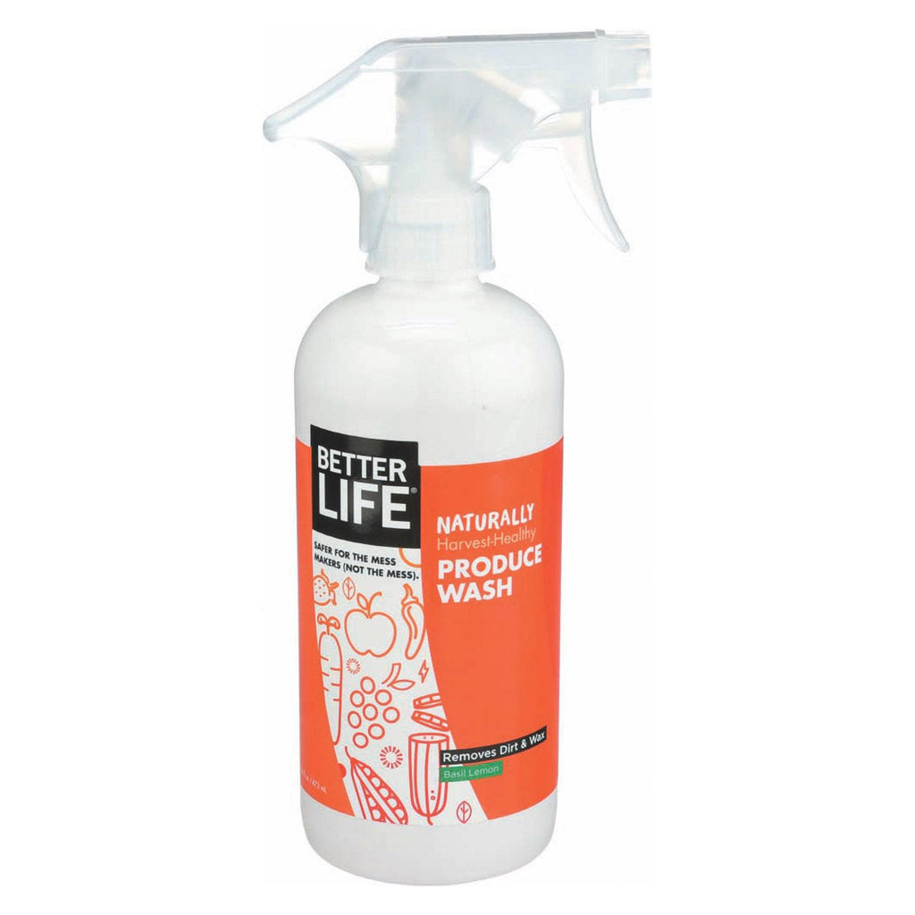 Better Life Produce Wash - All Natural - Case Of 6 - 16 Fl Oz