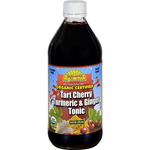 Dynamic Health Tonic - Tart Cherry Turmeric And Ginger - Organic Certified - 16 Oz