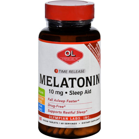 Olympian Labs Melatonin - 10 Mg - 100 Vegetarian Tablets