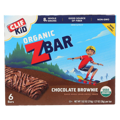 Clif Kid Zbar - Organic - Chocolate Brownie - 7.62 Oz - Case Of 12