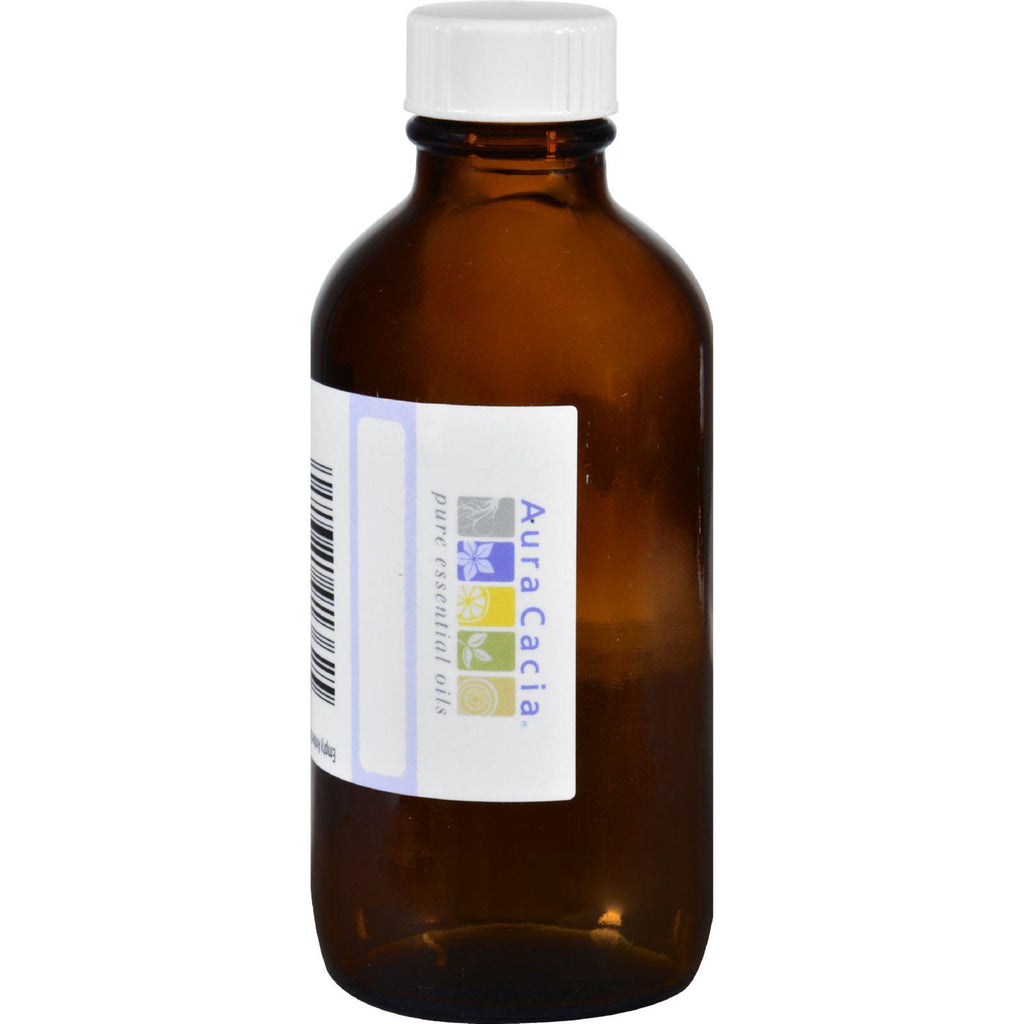 Aura Cacia Bottle - Glass - Amber With Writable Label - 4 Oz