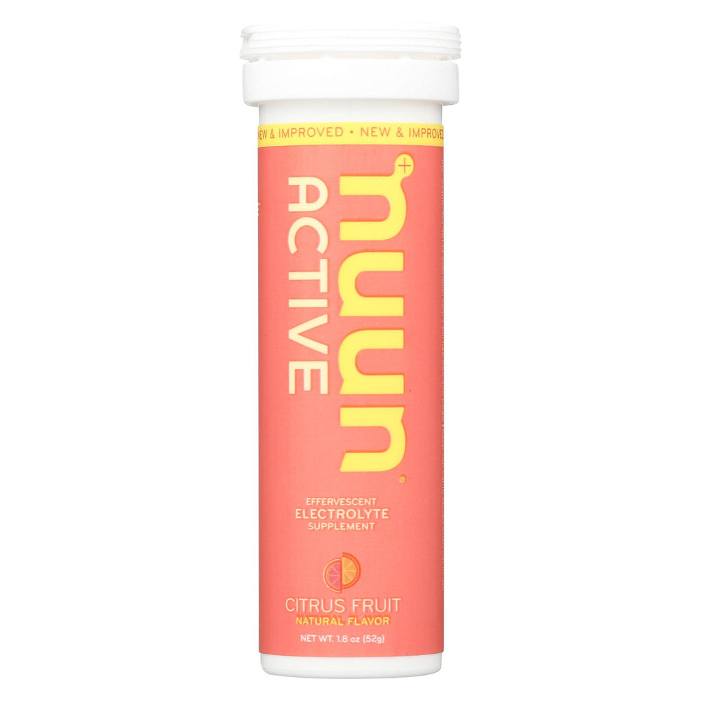 Nuun Hydration Nuun Active - Citrus Fruit - Case Of 8 - 10 Tablets
