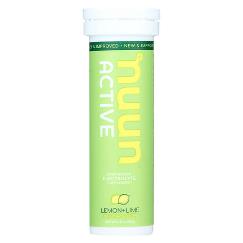 Nuun Hydration Nuun Active - Lemon And Lime - Case Of 8 - 10 Tablets