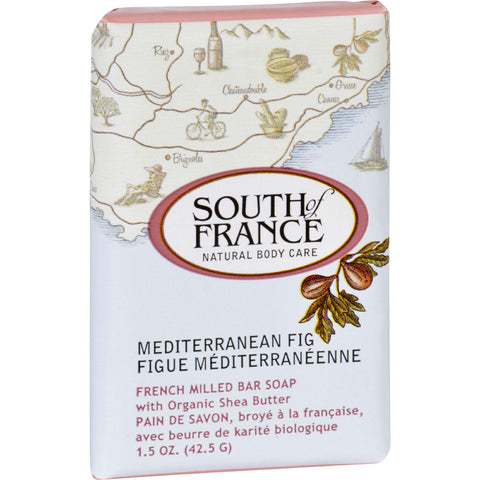 South Of France Bar Soap - Mediterranean Fig - Travel - 1.5 Oz - Case Of 12
