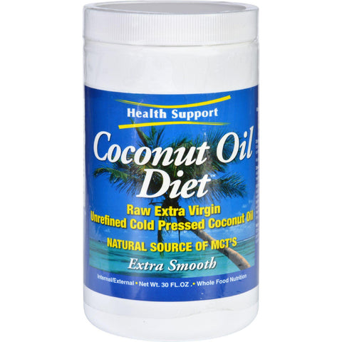 Health Support Coconut Oil Diet - Raw - Extra Virgin - 30 Oz