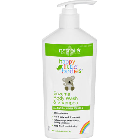 Happy Little Bodies Eczema Body Wash And Shampoo - Natralia - 6 Oz