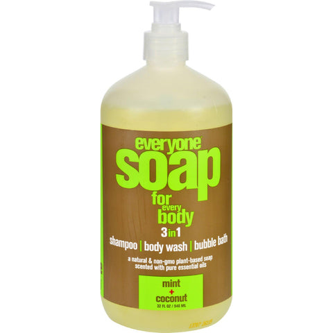 Eo Products Hand Soap - Natural - Everyone - Liquid - Mint And Coconut - 32 Oz