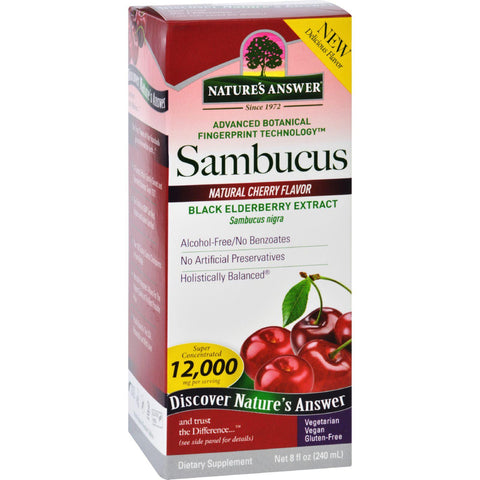 Natures Answer Sambucus - Original - Natural Cherry Flavor - 8 Oz