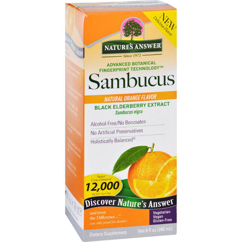 Natures Answer Sambucus - Original - Natural Orange Flavor - 8 Oz