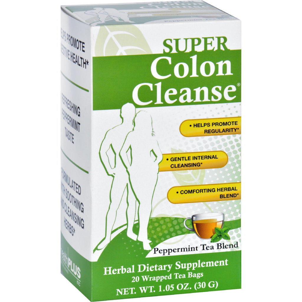Health Plus Tea - Super Colon Cleanse - Peppermint - 20 Bags