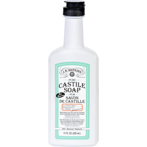 J.r. Watkins Hand Soap - Castile - Liquid - Sage - 11 Oz