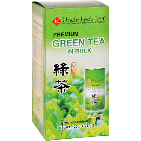 Uncle Lees Tea - Green - Premium - In Bulk - Loose - 4.23 Oz - Case Of 6