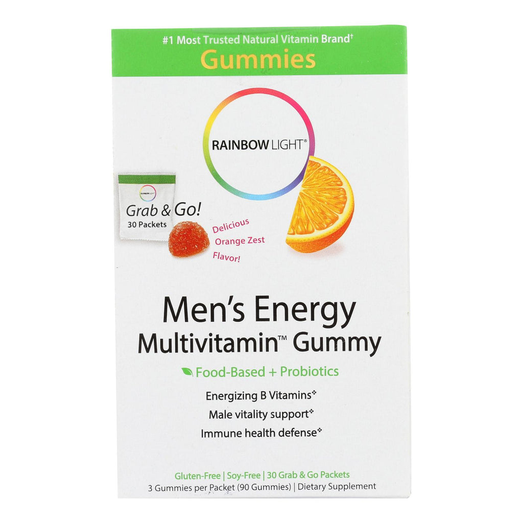 Rainbow Light Mens Multivitamin - Energy - Gummy - 30 Packets