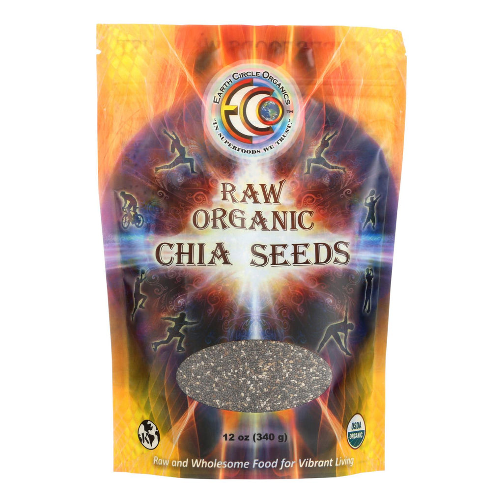 Earth Circle Organics Chia Seeds - Organic - 12 Oz