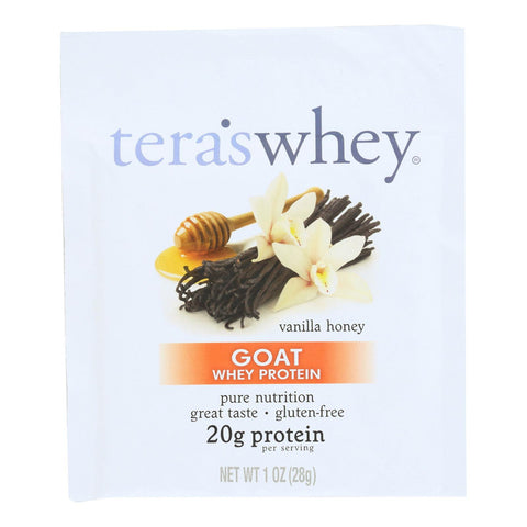 Teras Whey Protein Powder - Whey Protein - Goat - Vanilla Honey - 1 Oz - Case Of 12