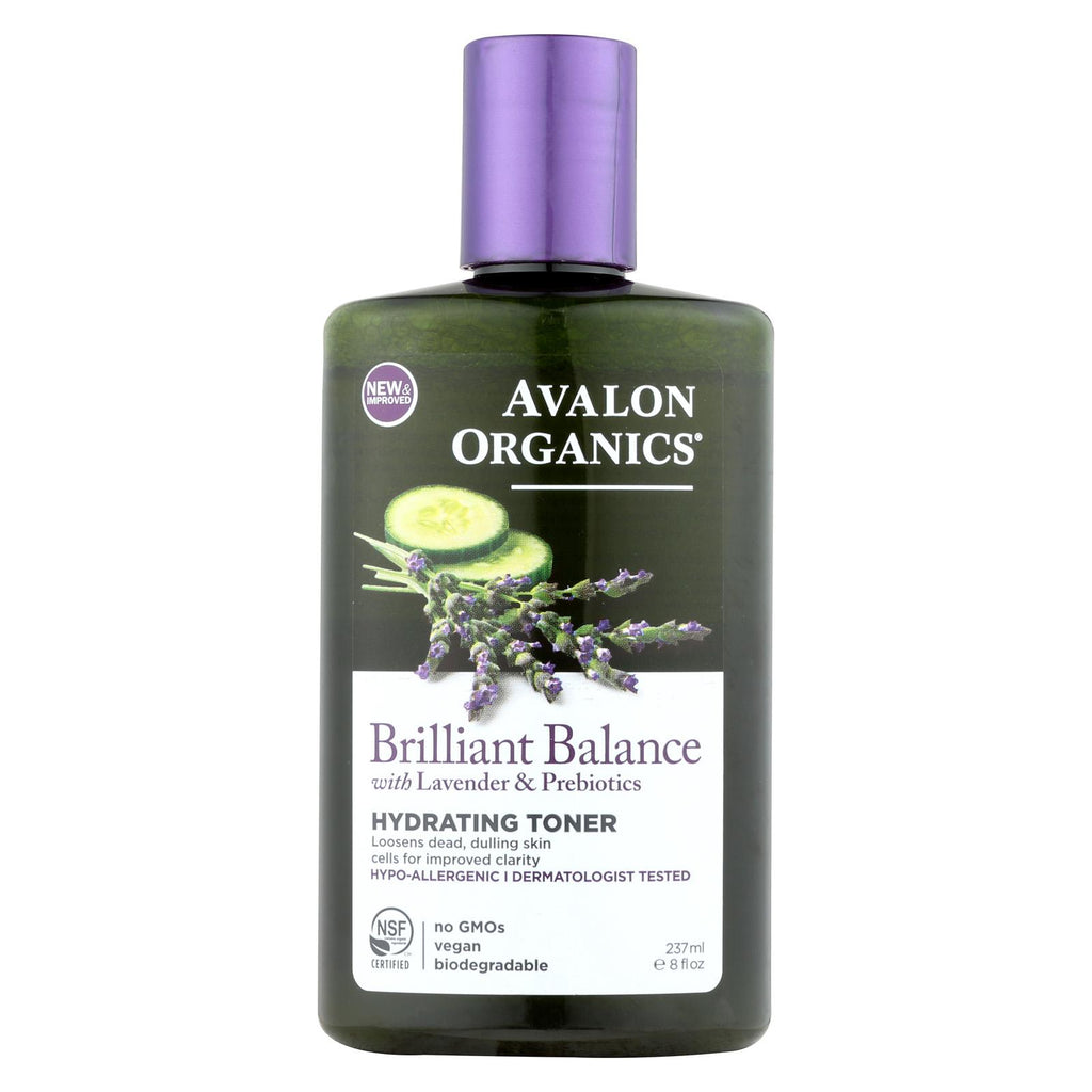 Avalon Brilliant Balance - Hydrating Toner - Case Of 1 - 8 Fl Oz.