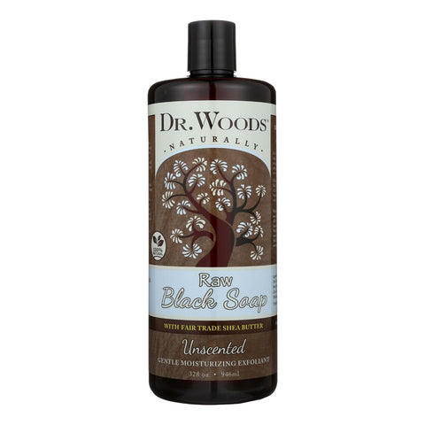 Dr. Woods Naturals Black Soap - Shea Vision - Unscented - 32 Oz