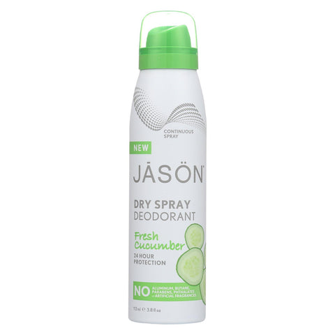 Jason Natural Products Spray Deodorant - Fresh Cucumber - Case Of 1 - 3.8 Oz.