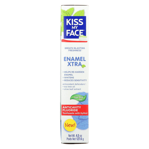 Kiss My Face Enamel Extra Toothpaste - Case Of 1 - 4.5 Oz.