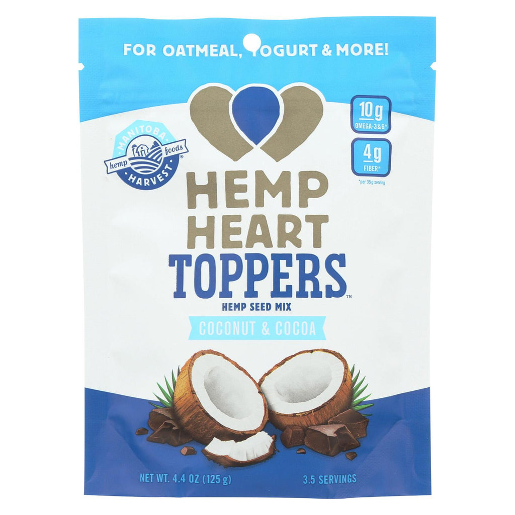 Manitoba Harvest Hemp Heart Toppers - Coconut & Cocoa - Case Of 12 - 4.4 Oz