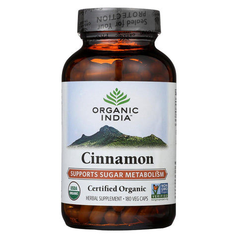 Organic India Vitamins - Cinnamon - 180 Vcap