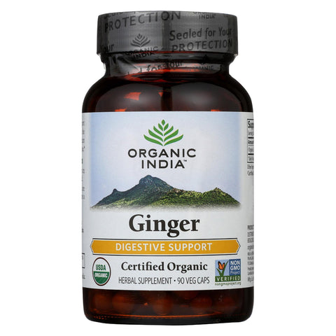 Organic India Organic Herbal Supplement -ginger - 90 Vcap
