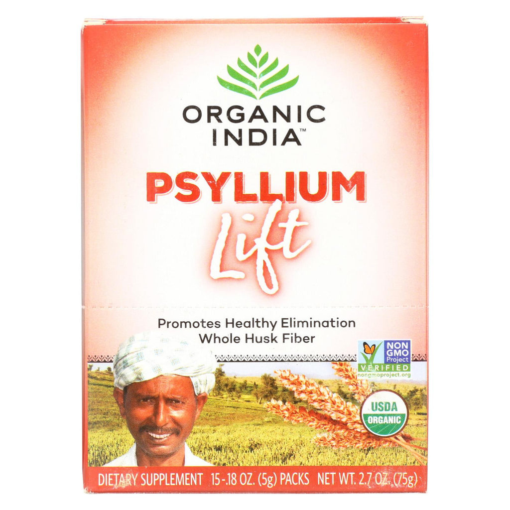 Organic India Lift Box - Psyllium - 15 Count