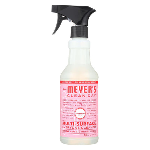 Mrs. Meyers Clean Day - Multi-surface Everyday Cleaner - Peppermint - Case Of 6 - 16 Fz