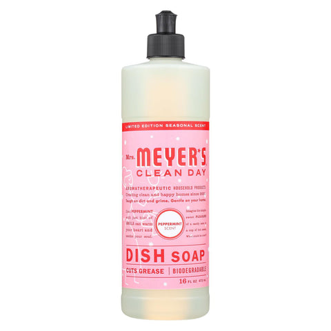 Mrs. Meyers Clean Day - Liquid Dish Soap - Peppermint - Case Of 6 - 16 Fz