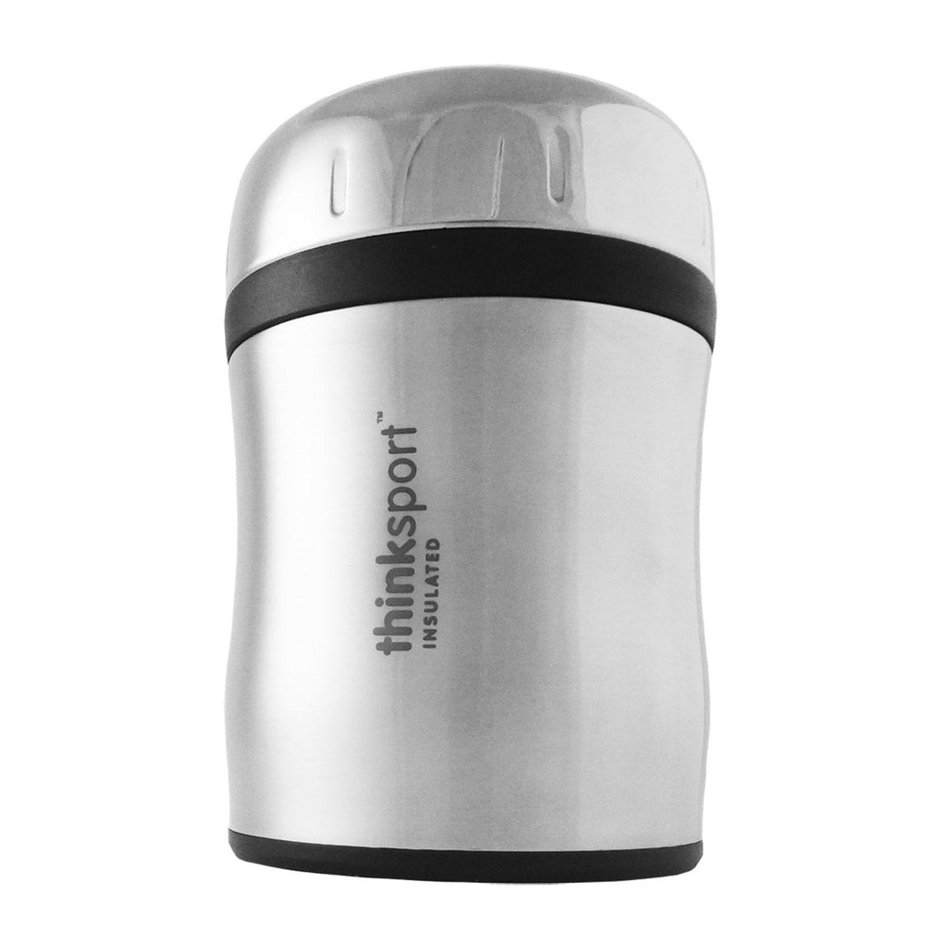 Thinksport Insulated Food Container With Spork - Silver