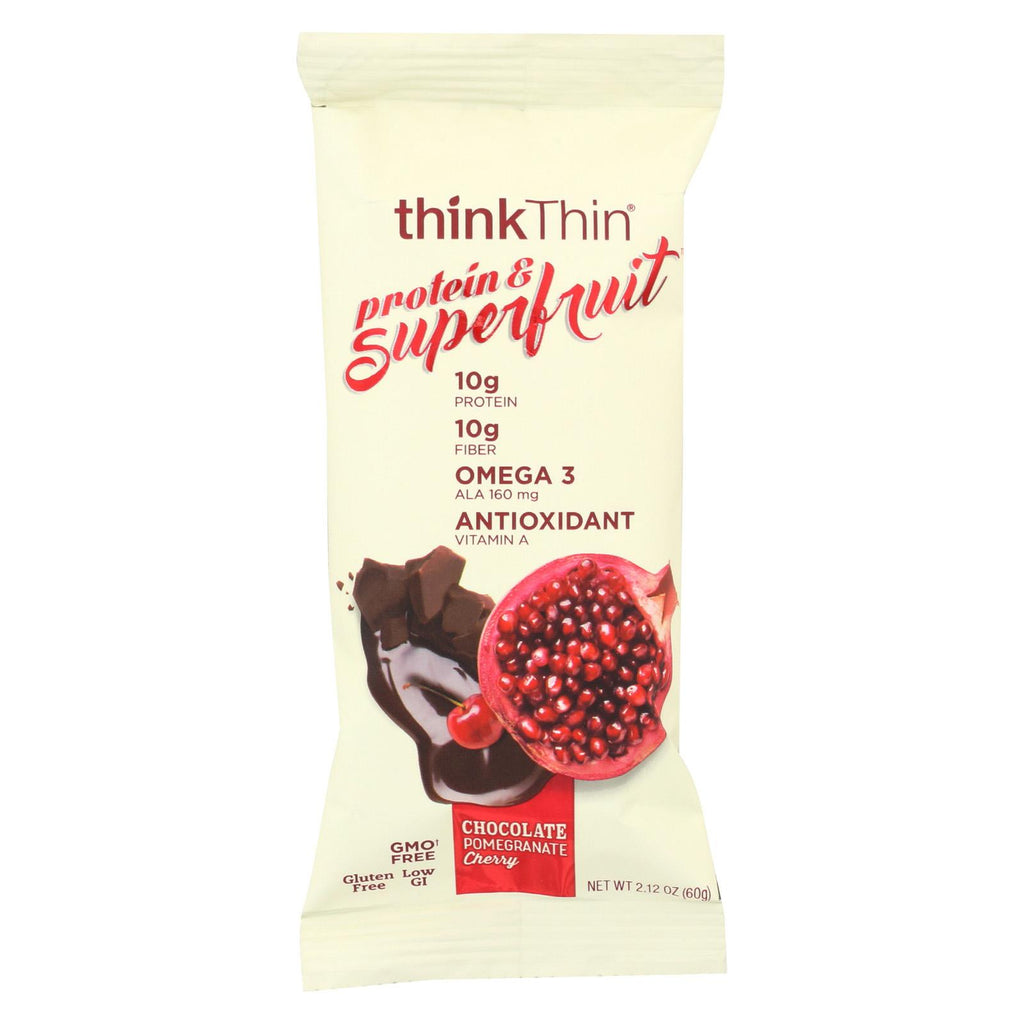 Think! Thin Protein & Superfruit - Chocolate Pomegranate Cherry - Case Of 9 - 2.1 Oz