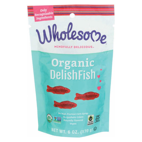 Wholesome! Organic Candy - Delish Fish - Case Of 6 - 6 Oz