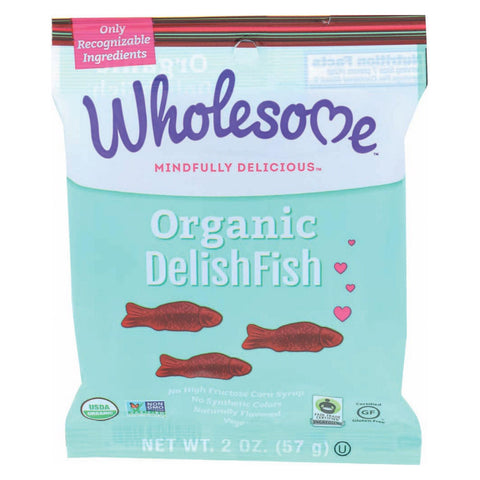 Wholesome! Organic Candy - Delishfish - Case Of 12 - 2 Oz