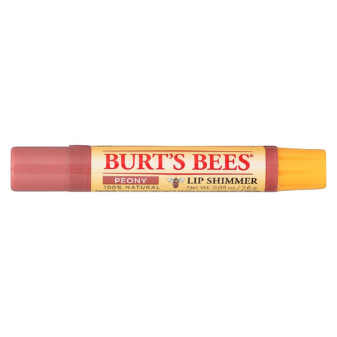 Burts Bees Lip Shimmer - Peony - Case Of 4 - 0.09 Oz