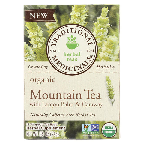 Traditional Medicinals Herb Tea - Organic - Mountain Tea - Case Of 6 - 16 Bag