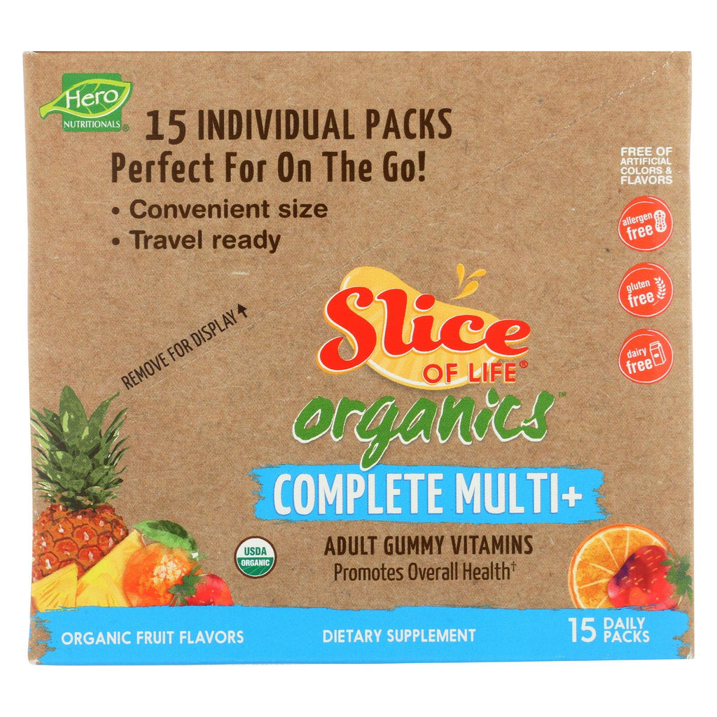 Slice Of Life Organics Multi-vitamin - Organic - Complet - 15 Count