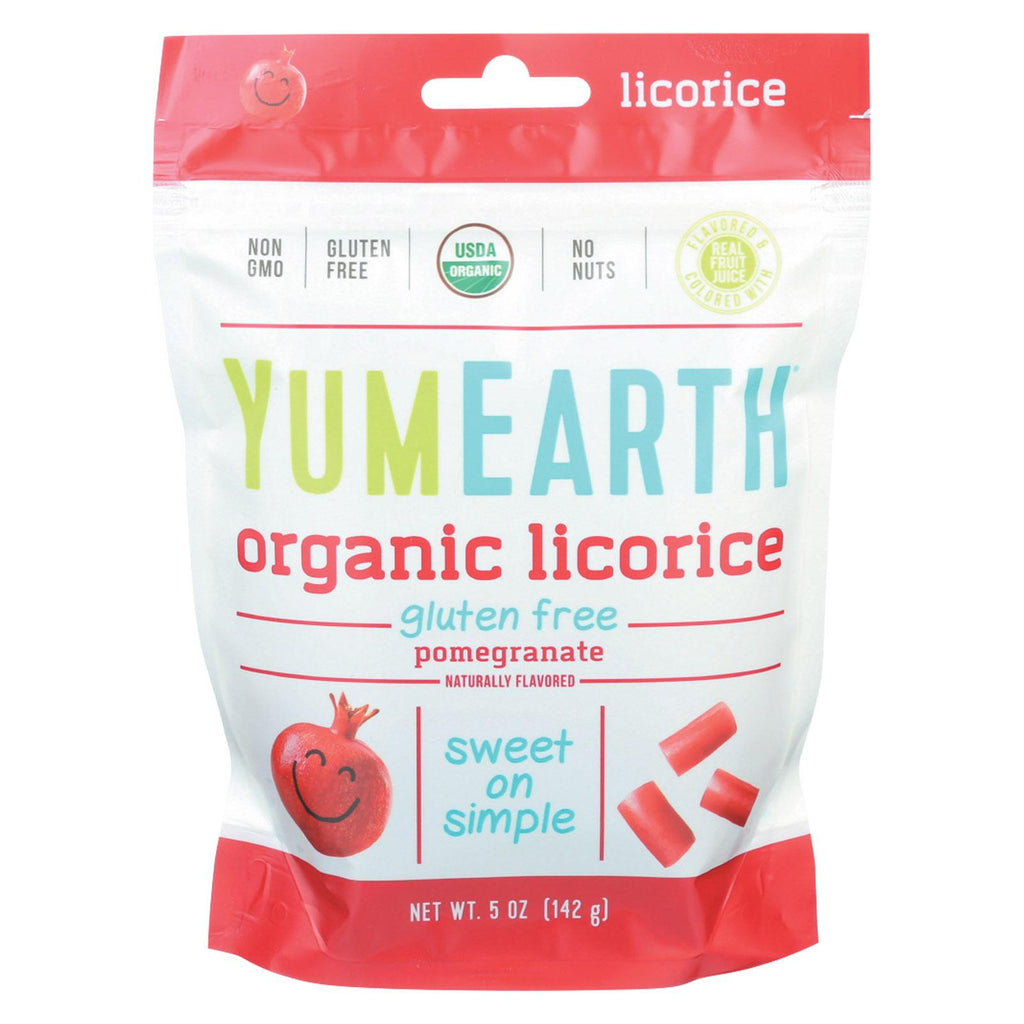 Yumearth Organics Soft Eating - Pomegranate Licorice - Case Of 12 - 5 Oz.