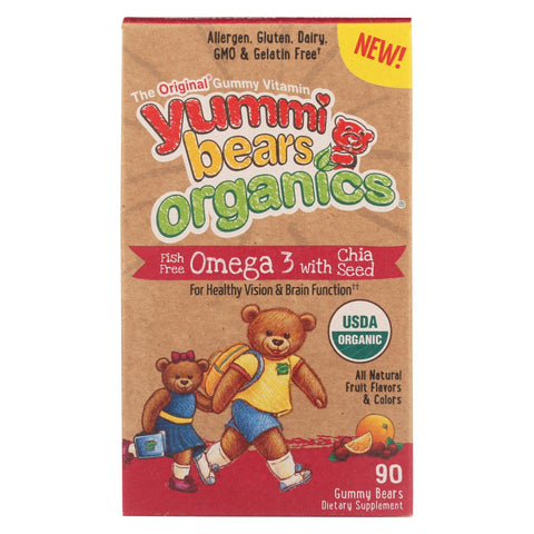 Yummi Bears Organics Omega 3 - Organic - 90 Count