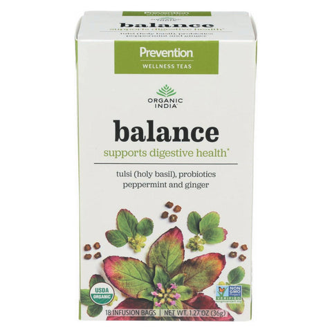 Organic India Organic Tea - Balance - Case Of 6 - 18 Count
